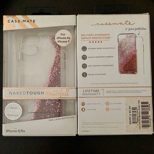 Casemate iPhone 6/7/8 pink waterfall glitter case